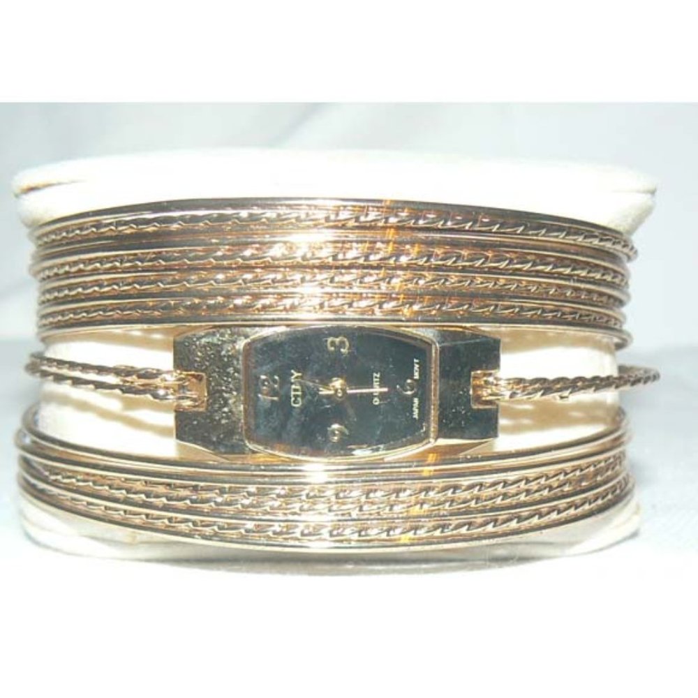 Gold Bangle Watch